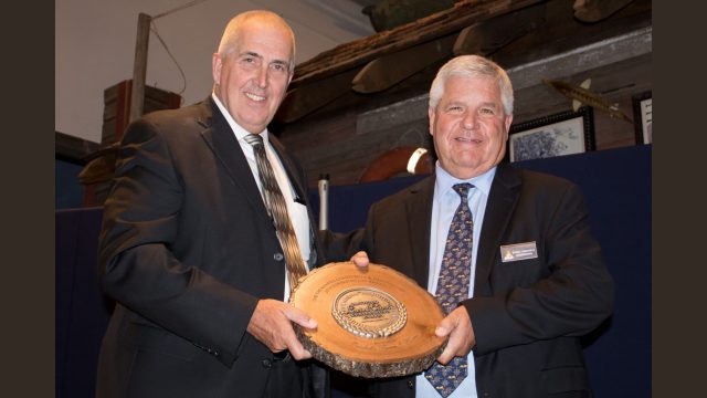 Farm and ranch supply store Orscheln Farm & Home, Barry Orscheln accepting-The Sacagawea Community and Partnership Conservation Award