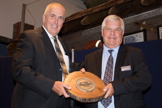 Farm and ranch supply store Orscheln Farm & Home, Barry Orscheln accepting-The Sacagawea Community and Partnership Conservation Award