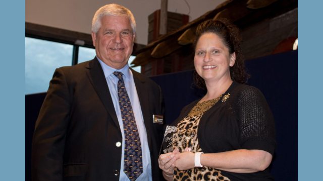 Sedalia Area Chamber of Commerce, Debra Andresen accepting-Partnership Award