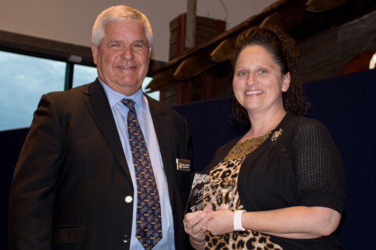 Sedalia Area Chamber of Commerce, Debra Andresen accepting-Partnership Award